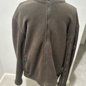 Ralph Lauren Men's Dark Brown Zip-Up Sweater